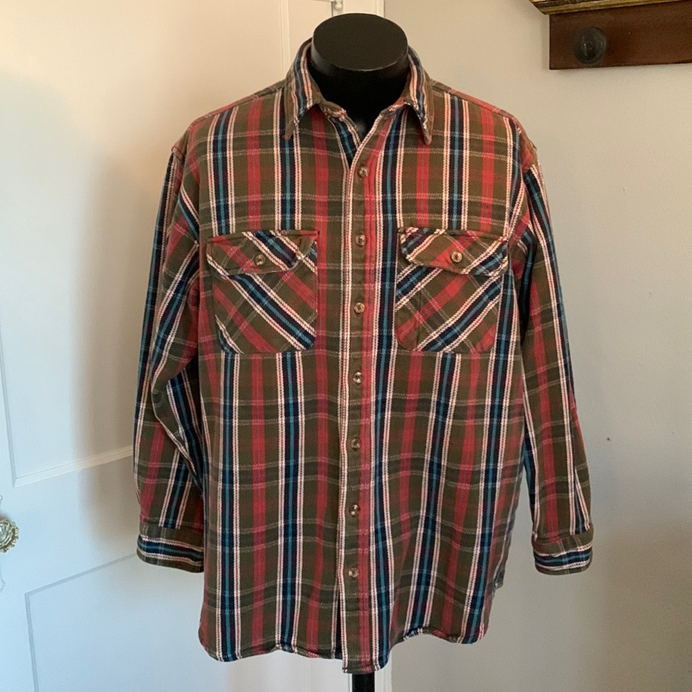 Men’s Williams Bay Trading Company Button Down Flannel Shirt